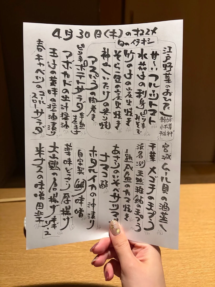 新橋いっぱし メニュー写真 2